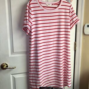 Candace Cameron Bure French terry summer tee shirt dress